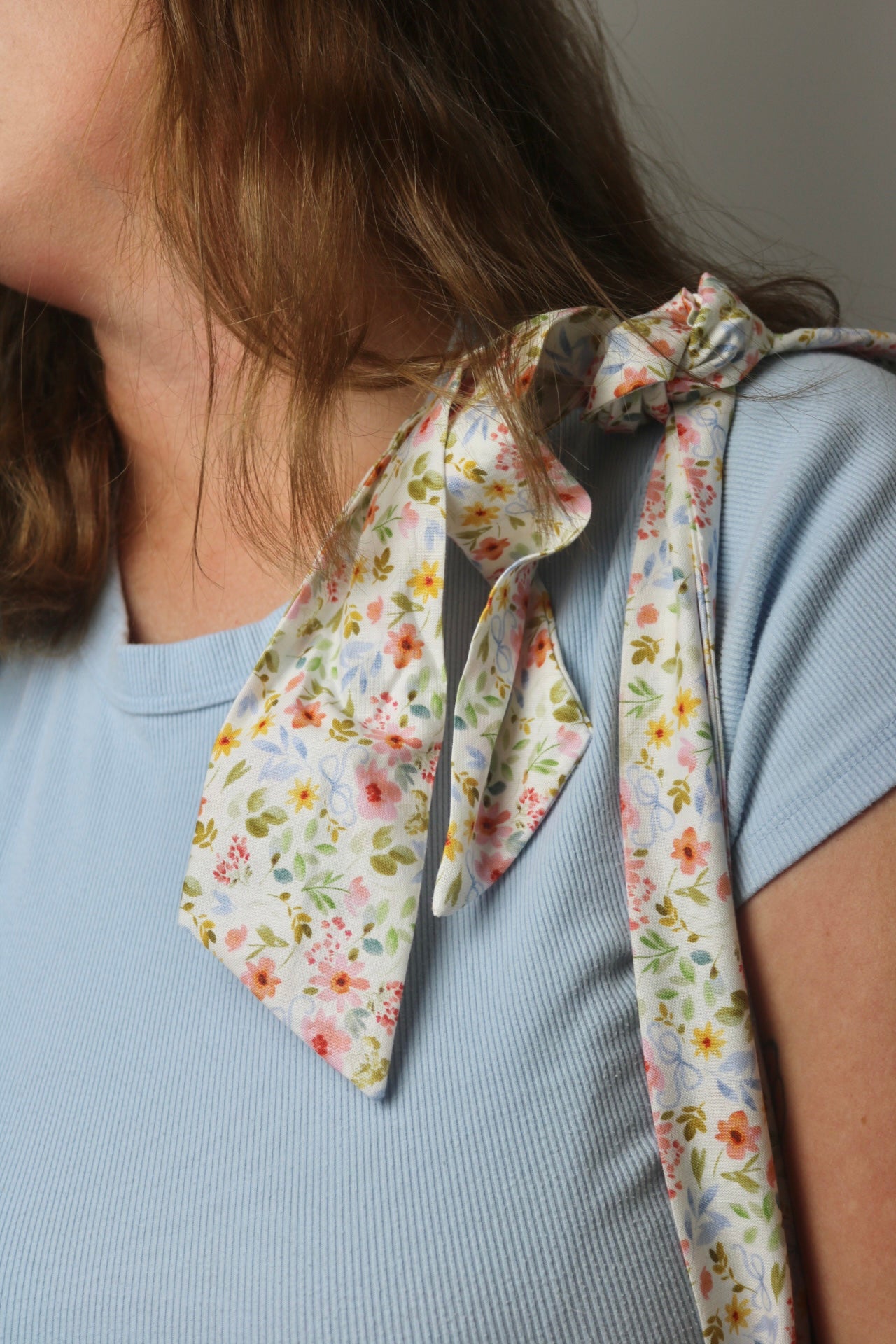 Patchwork Bow-Tied Tote Bag